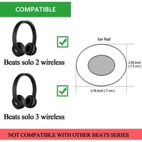 beats solo replacement ear pads replacement ear cushions kit memory foam earpads cover for solo 2 03 0 wireless headphone