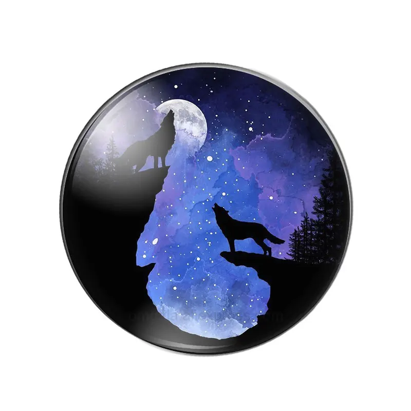 Стеклянные кабошоны OMGALA с животными 10 шт.