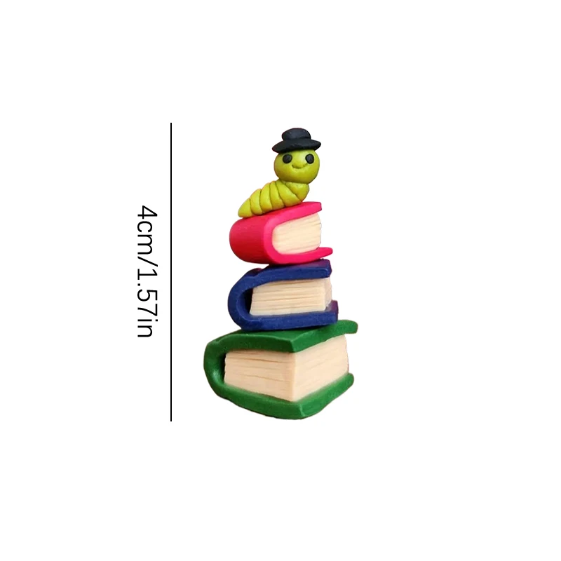 Декоративные украшения для книг красивый червь с верхней шляпой подарки