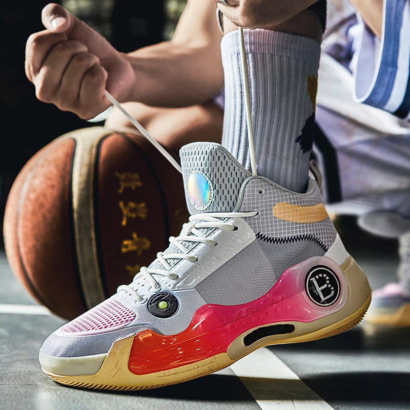 New Professional Mens Basketball Shoes Designer Outdoor Sports Shoes Women Streetwear Breathable Basketball Culture Sneakers Men