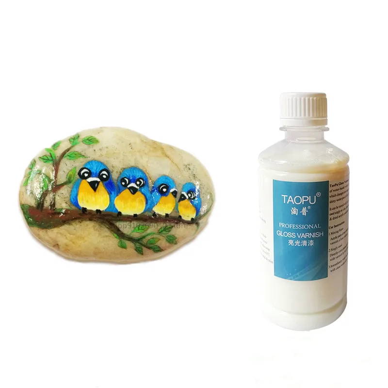 

Clay Painting Water-based For Protective Oil Glazing Varnish Water-based 250ml/bottle Acrylic Light Seal Varnish Stone Super