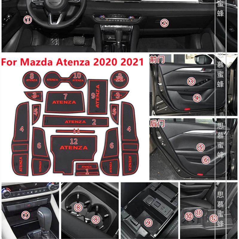 

Противоскользящая Подставка под дверные ворота для Mazda Atenza 2020 2021, нескользящая Подставка под дверные ворота, автомобильные аксессуары