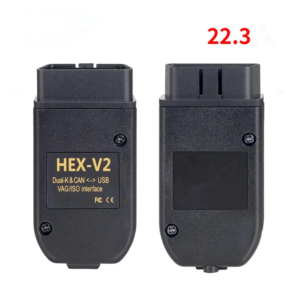 

Обновленный шестигранный разъем V2 Vagcom 22,3/21,9, USB-кабель интерфейса, электрические тестеры, считыватель общего кода для VW AUDI Skoda