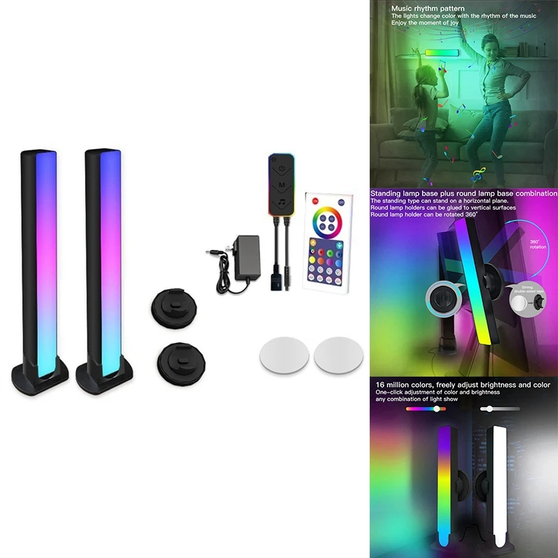 

RGB Smart LED Light Bar Atmosphere Light Music Sync TV Wall Computer Game Bedroom Night Light, US Plug