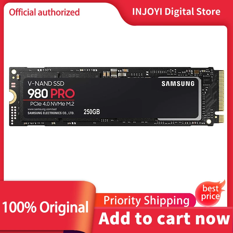 

New SAMSUNG SSD M.2 250GB 500GB 1TB 2TB 980 Pro Internal Solid State Disk M2 2280 PCIe Gen 4.0 x 4, NVMe 1.3c 250 500 MZ-V8V250B