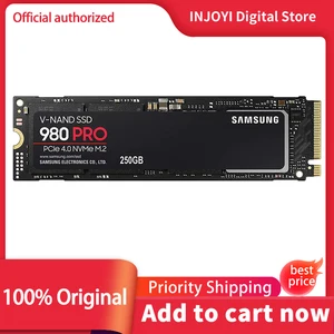 SAMSUNG SSD M.2 250GB 500GB 1TB 2TB 980 Pro Internal Solid State Disk M2 2280 PCIe Gen 4.0 x 4, NVMe 1.3c 250 500 MZ-V8V250B