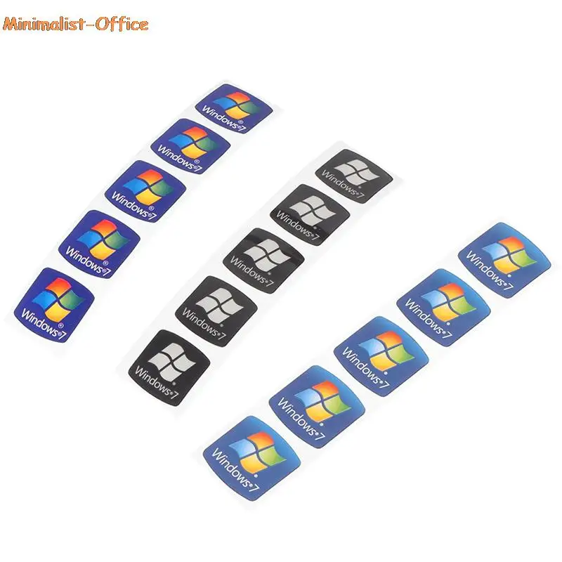 5Pcs Notebook Desktop Computer for Intel Windows7 Sticker Laptop Logo Label |