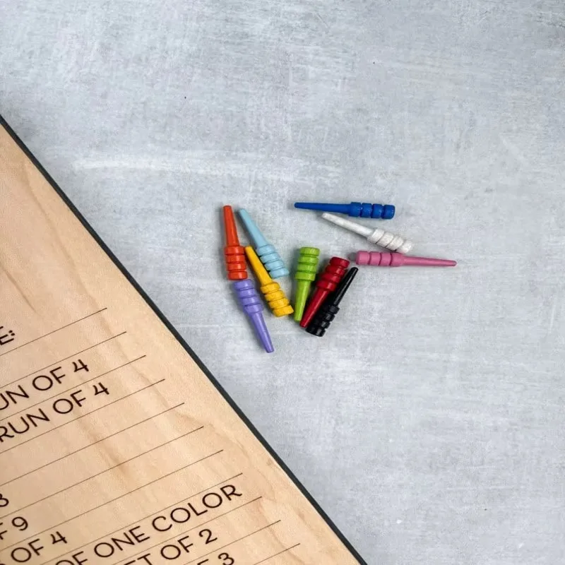 Табло с фазой 10 десять кадров и круглый трекер Phase карты игральными костими листы