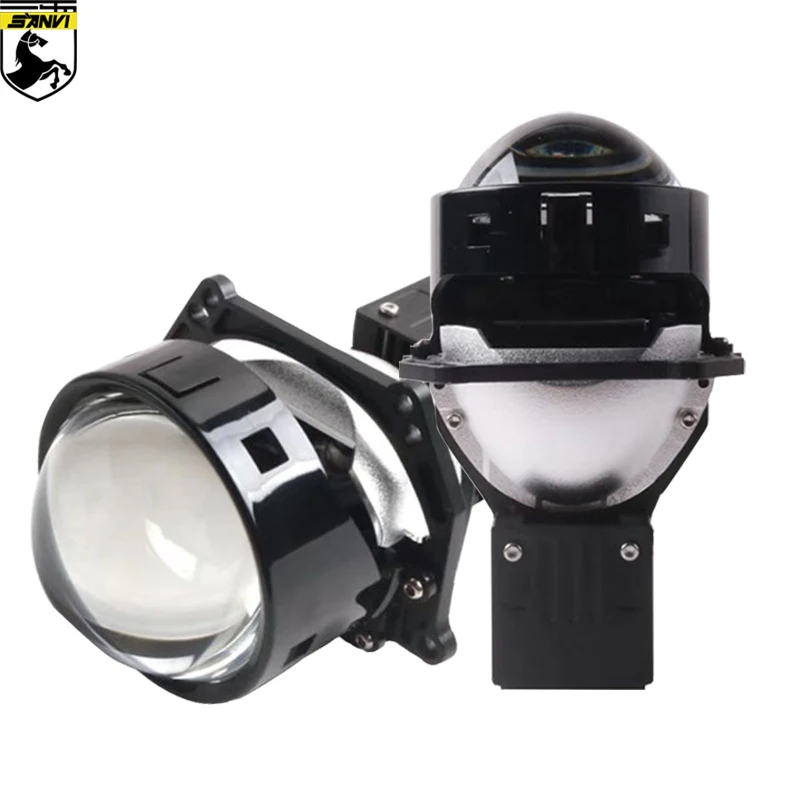 

Sanvi Car 3" 12V 70W 5500K A6L Bi LED Laser Projector Lens Headlight Auto Headlamp With Hella G5 3R Bracket Front Light Retrofit