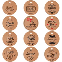 brown kraft paper label tags thank you for celebrating with us hanging cards wedding party package handmade gift decoration