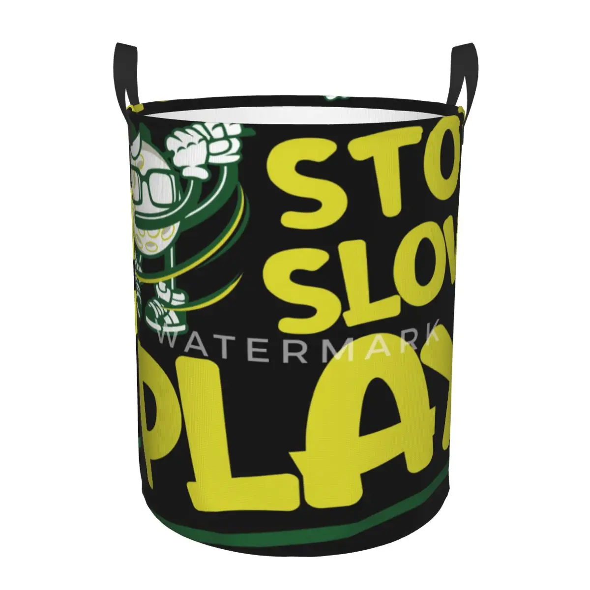 

Stop Slow Play Funny Golf Sayings Circular hamper,Storage Basket Waterproof living rooms books