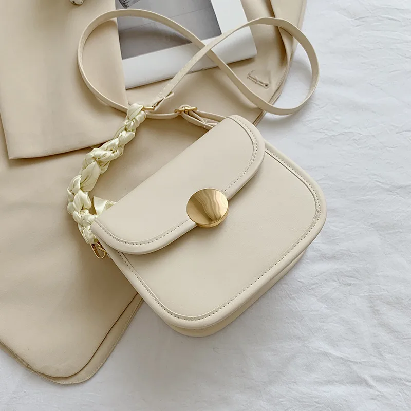 

2022 Summer Fashion Small Square Bag Tide Single Shoulder Texture Slant Tote Clutch Bag
