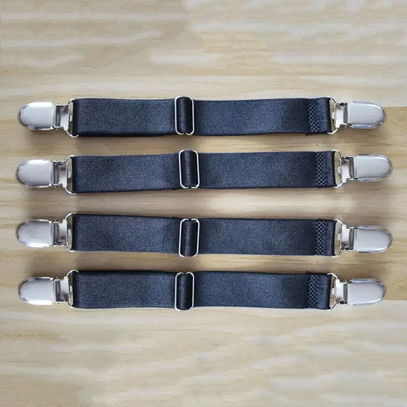 Регулируемый зажим нескользящие захваты для простыни ремень черный держатель