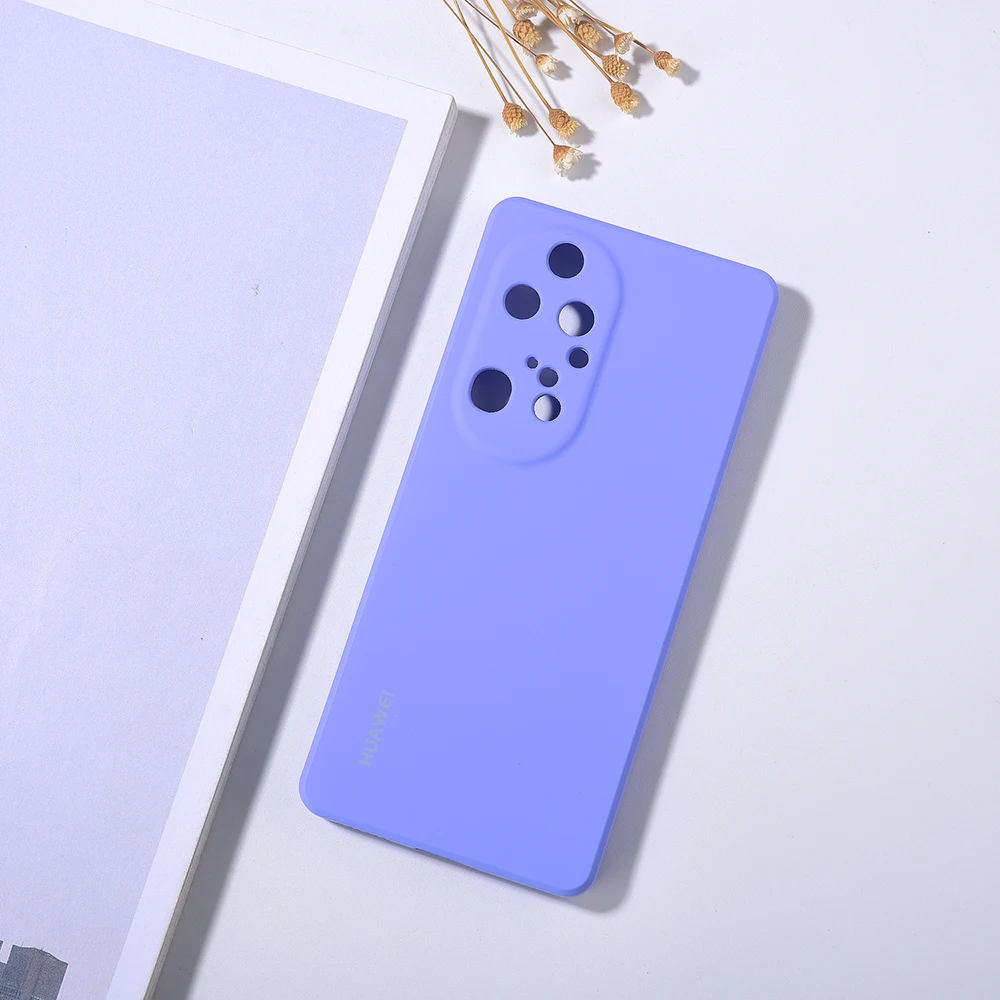 Оригинальный чехол для HUAWEI P50 Pro задняя крышка с полной защитой мягкий из жидкого