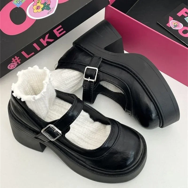 Модные белые туфли-лодочки на платформе для женщин туфли Джейн очень высоком