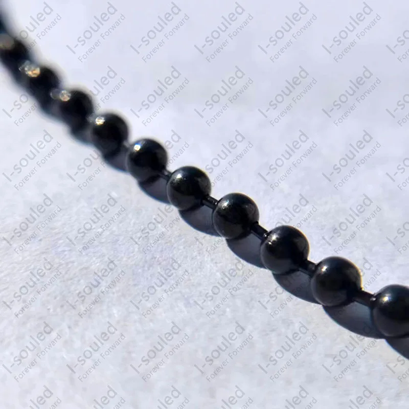 I-souled Черный твердый титановый шарик 3 мм для женщин