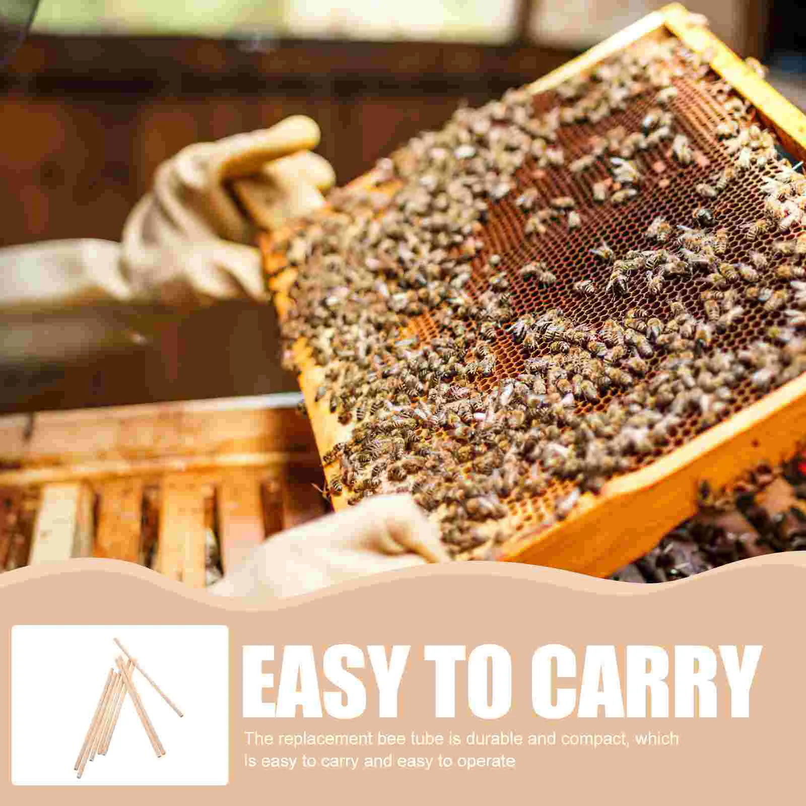 50 шт. бамбуковая трубка принадлежности для пчел сменные трубки одноразовые