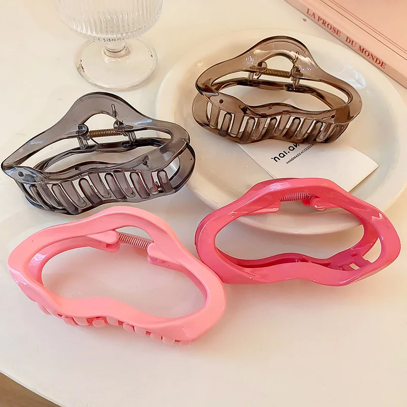 

Корейский Розовый Серый облака большой захват заколка для волос женский элегантный зажим для конского хвоста Заколка-краб модные аксессуары для волос