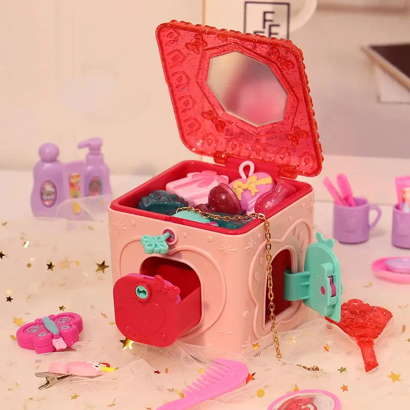 Детский игровой домик, игрушки, сюрприз, Коробка С Сокровищами, ювелирные изделия, повязка на глаза с замком, детская игрушка, подарок на день рождения для девочек