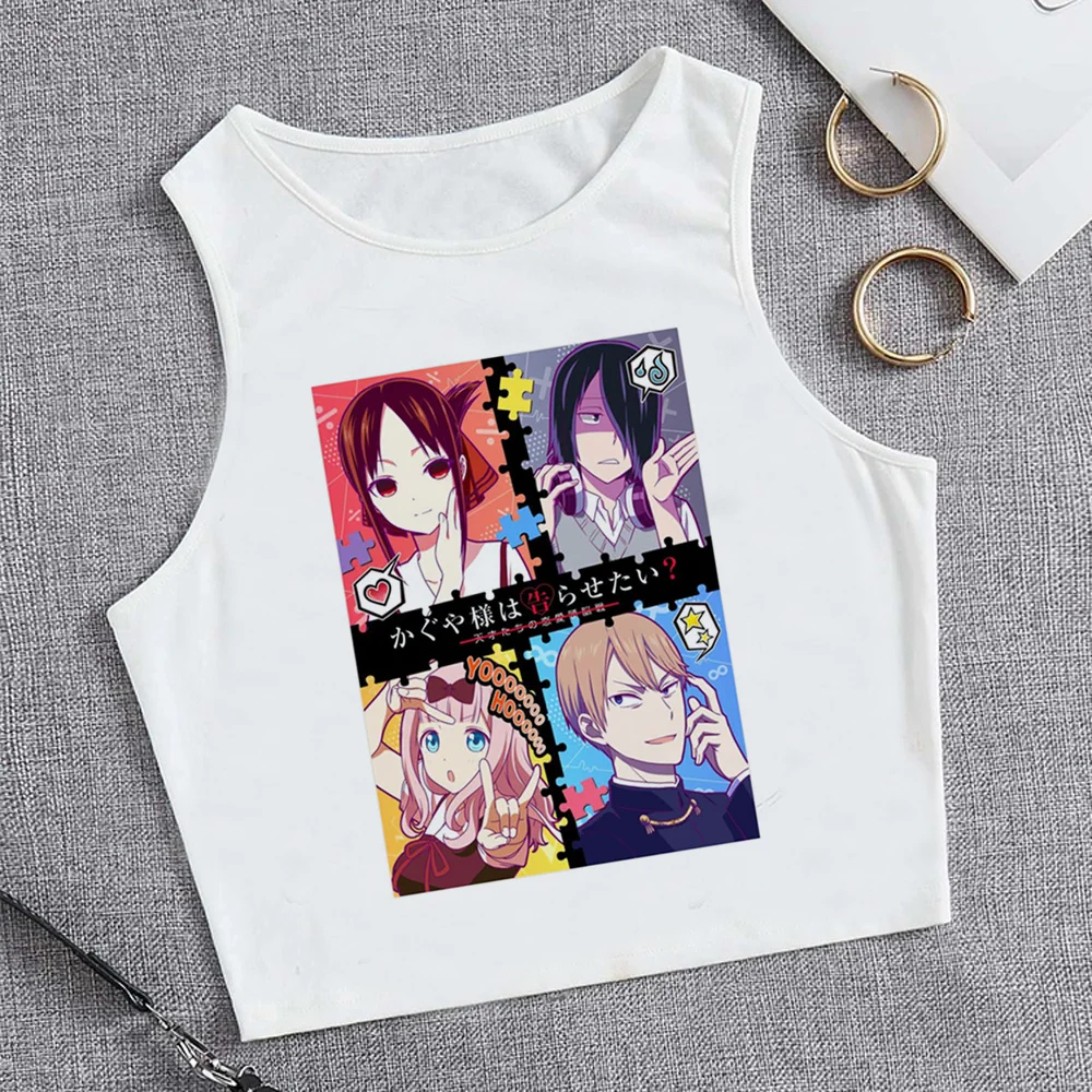 

Майка Kaguya Sama Love Is War, эстетичный Готический кроп-топ fairycore, Женская винтажная одежда в стиле Интернет-игры y2k yk2