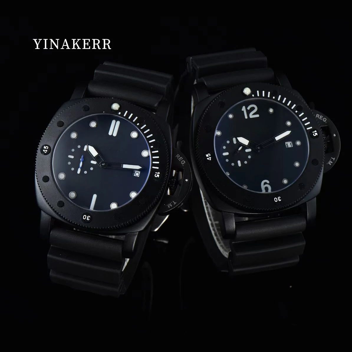 

PAM Top Luxury Quartz Watch for Men Silicone Band Rotating Case Roman Dial Sport Wristwatch Male Brand Relogio Masculino Clock