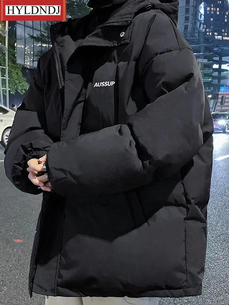 New Korean Fashion Bread Coat Cotton Clothes Men's Mens Winter Parkas Thickened Cotton Clothes Ins Tide Warm Cotton Jacket