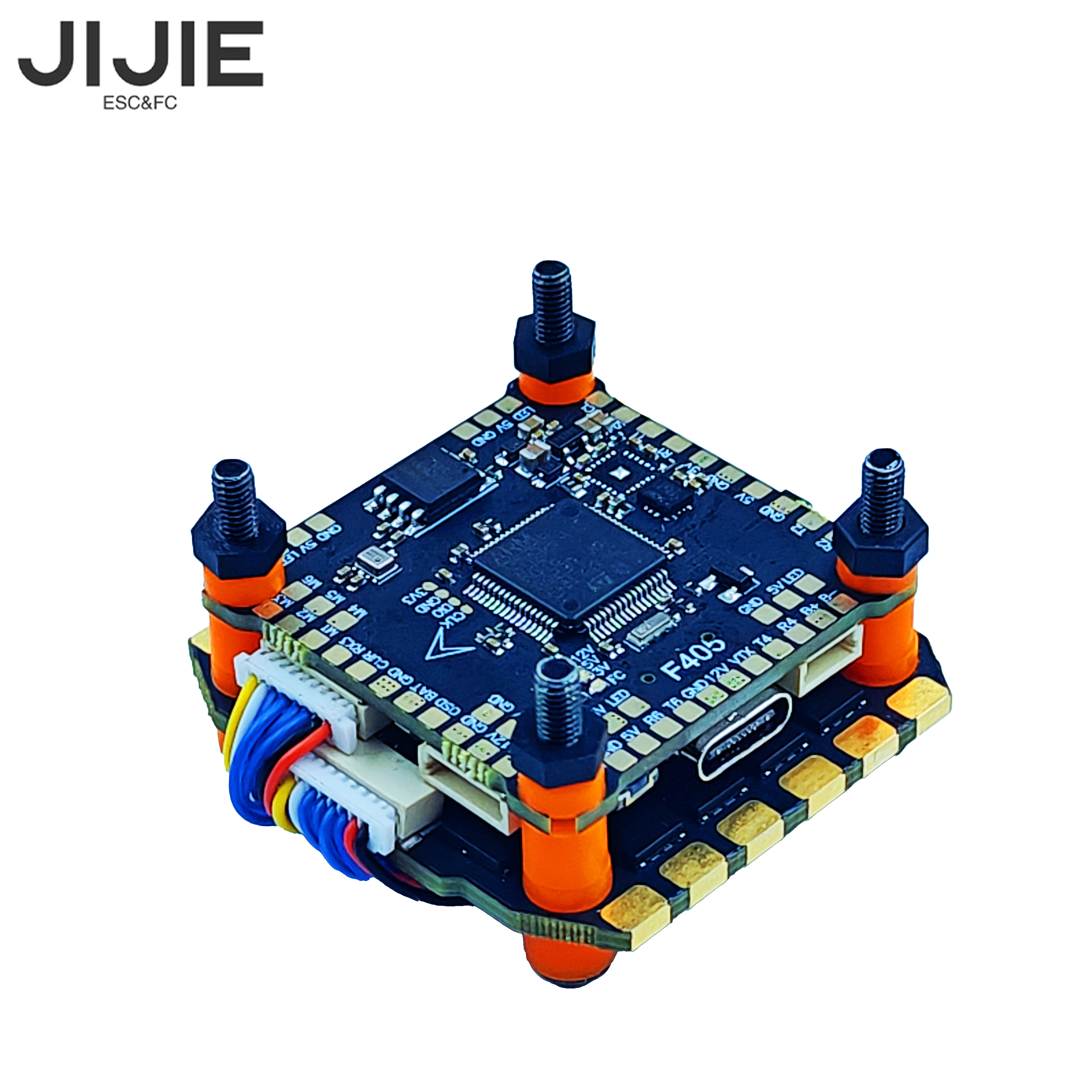 Фото JIJIE F405 F4 FC FPV Контроллер полета дрона Stack 3-12S 70A BULEjay 4in1 Бесщеточный ESC для RC Racing Freestyle Drone Rro Player №2
