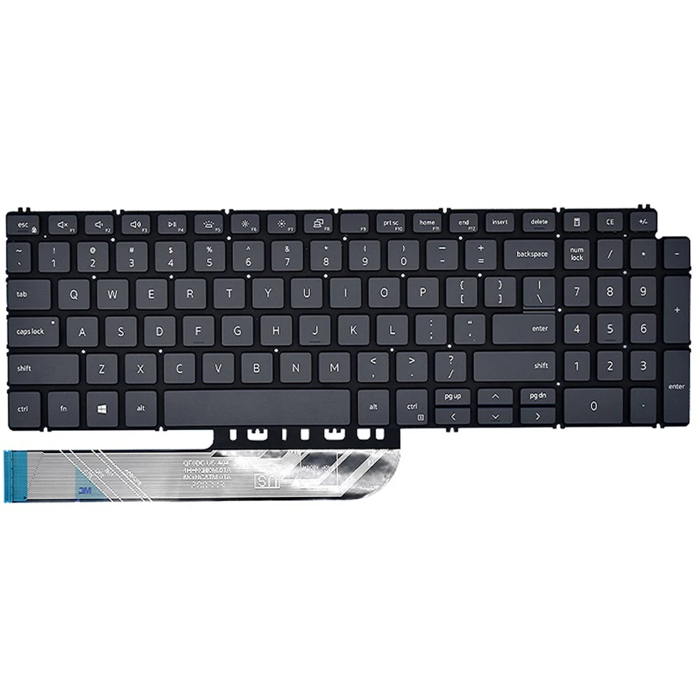 New US Keyboard For Dell Inspiron 5598 7590 5593 5584 7790 P90F 7591 5590 5591 7500 7501 5501 3501 3505 English Black