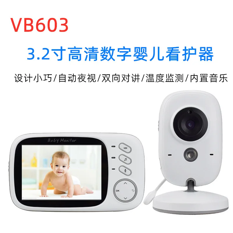 

Беспроводная радионяня vb603babyрадионяня 3,2 дюйма двусторонняя связь домофон с ночным видением измерение температуры