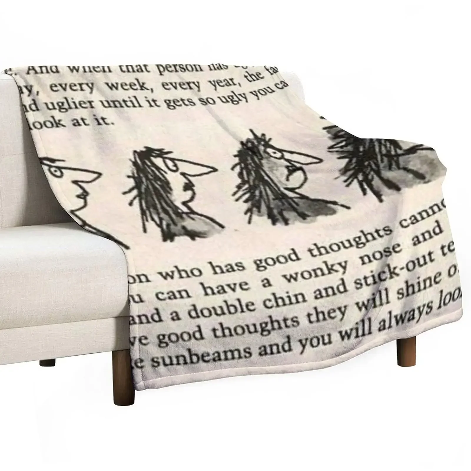 Одеяло Roald Dahl the Twits для ребенка плед на диван рождественские подарки