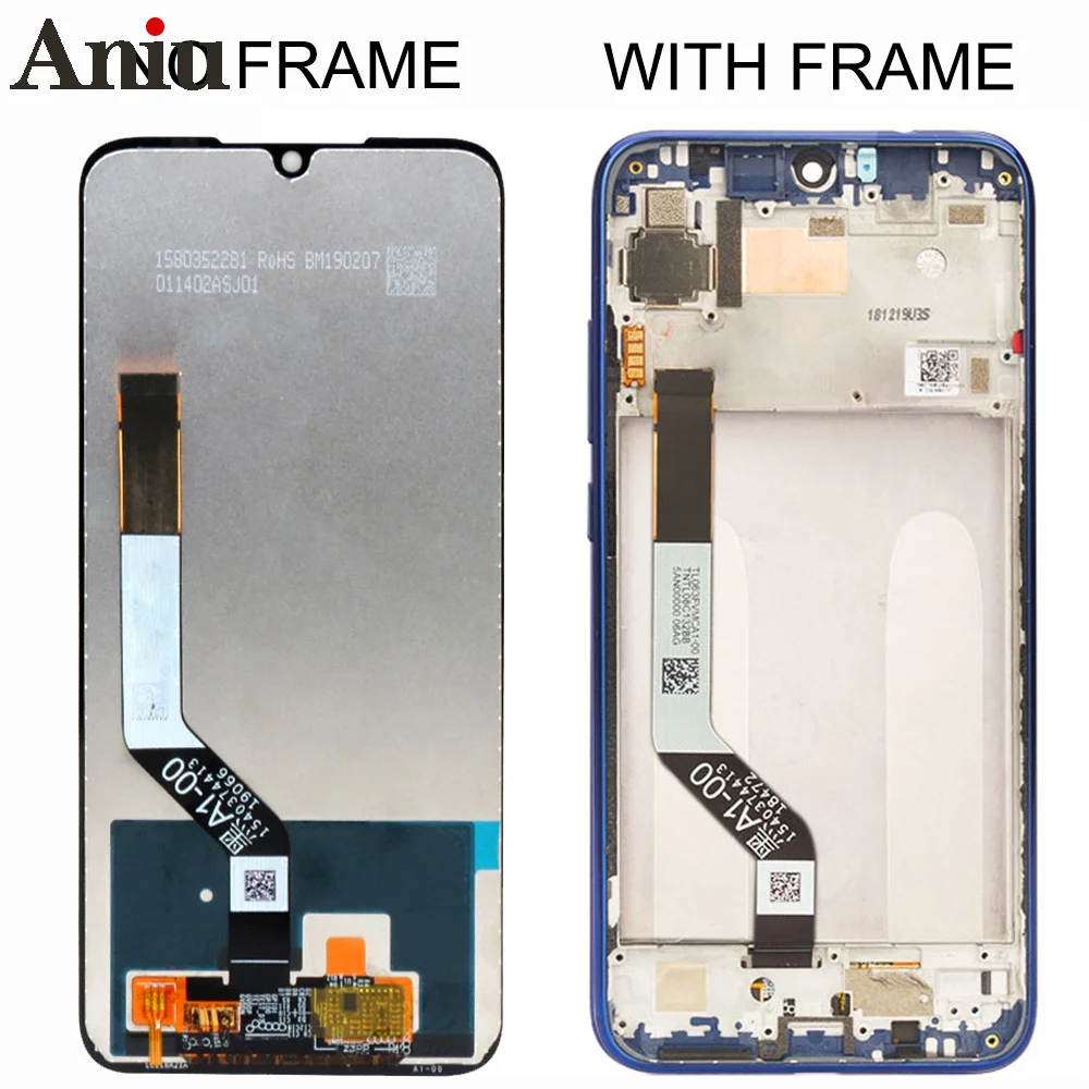 

ЖК-дисплей для Xiaomi Redmi Note 7 с сенсорным экраном и дигитайзером в сборе