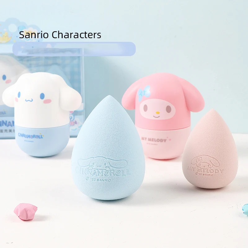 

Kawaii Sanrios Makeup Egg Cute My Melody Cinnamoroll Cartoon Anime Makeup Egg Set Accessories for Girls Gifts