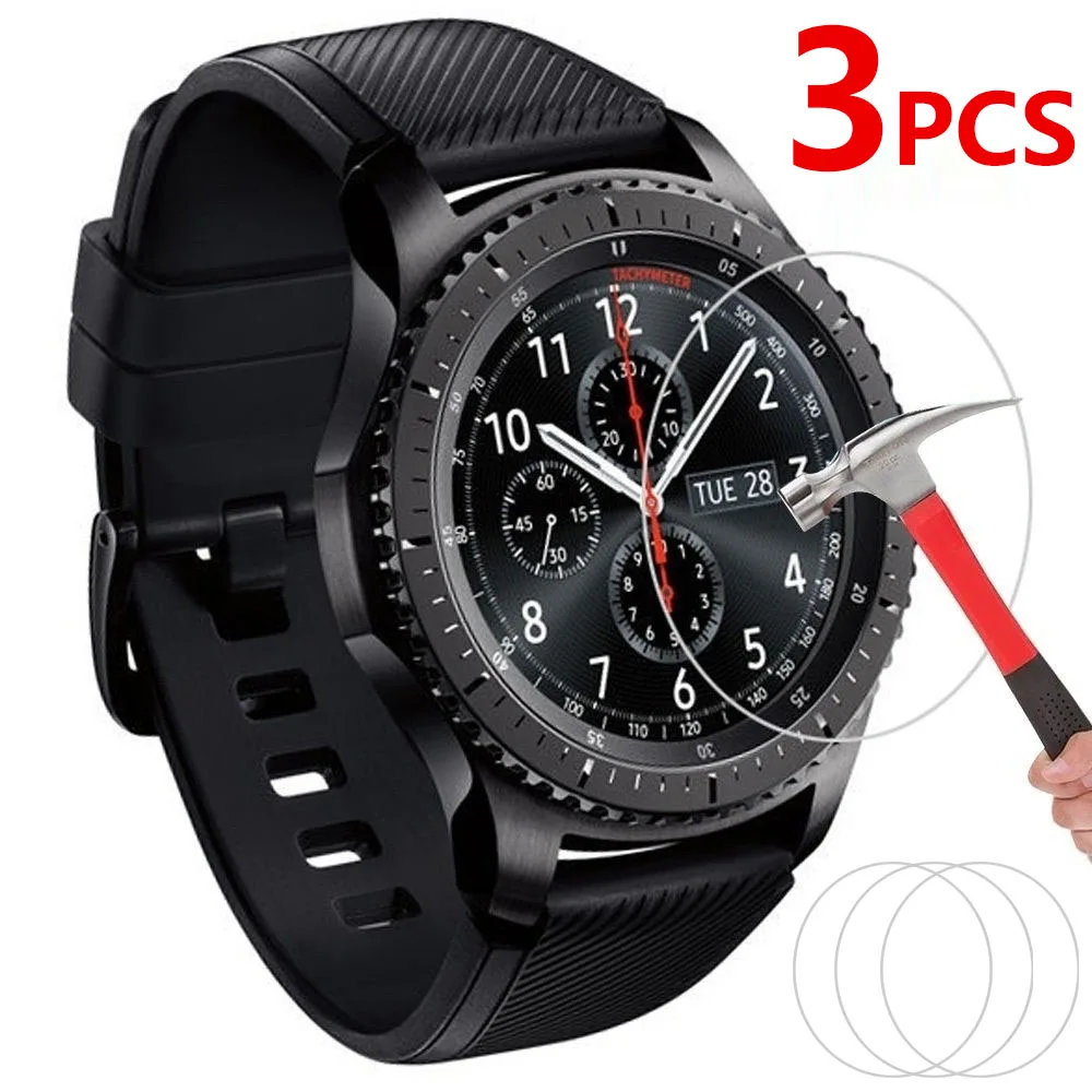 

9H Tempered Glass Screen Protectors for Samsung Gear S2 S3 Screen Glass Film Anti Scratch Explosion Proof Case Covers
