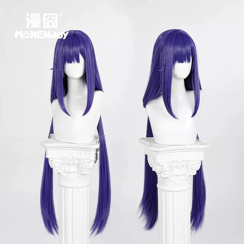 Парик для косплея из аниме ажурная игра термостойкие длинные фиолетовые волосы