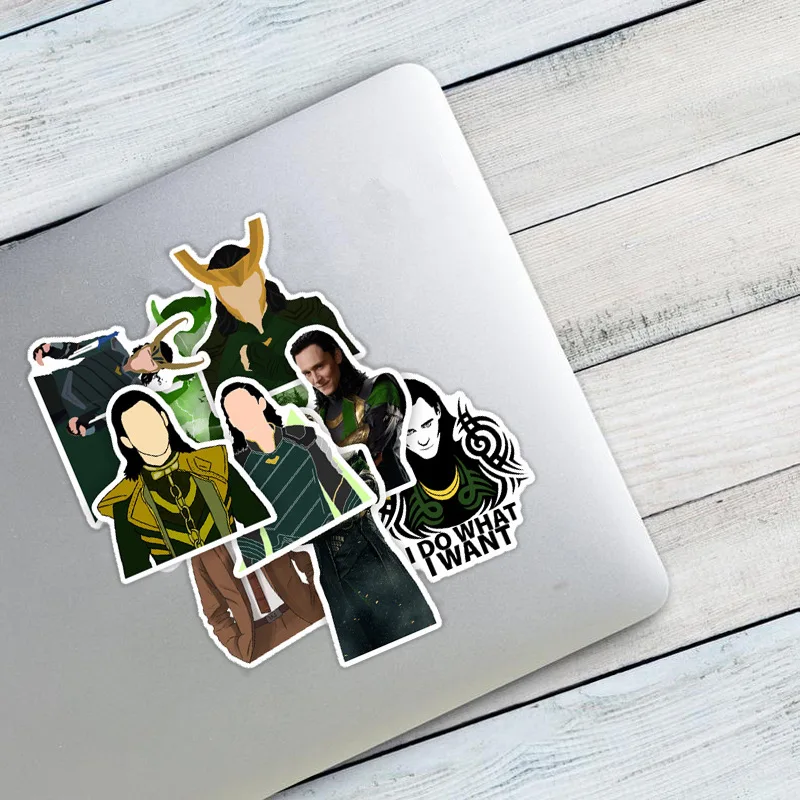 50 шт. аниме-наклейки Локи уникальные украшения подарки для детей тетрадь бутылки