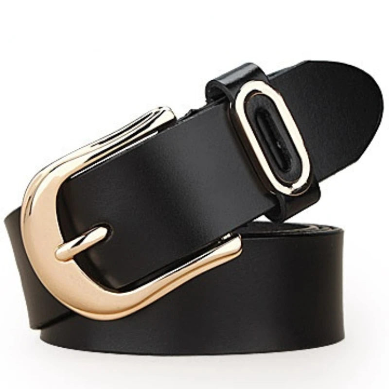 Leather Leather Leather Ms. Designer Belt Fashion Korean Version of The All-in-one Belt Retro Jeans Casual Pants LuxuryWide Belt