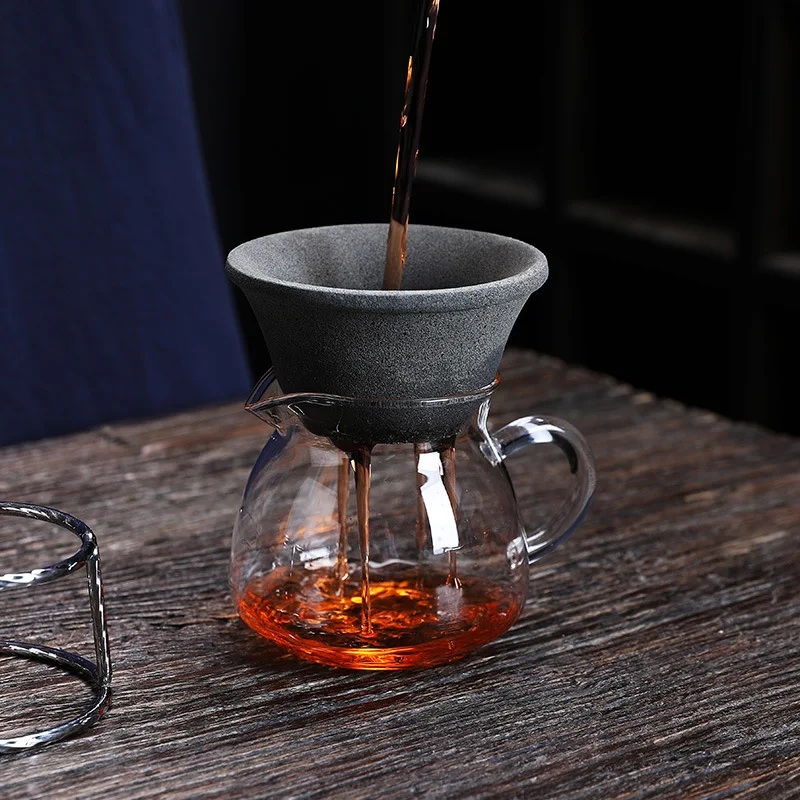 

Многоразовый заварочный чайник из глиноземной руды, заварочный ситечко для чая без отверстий, заварочный чайник, фильтр для чая с листьями и специями, аксессуары, зажим с ручкой