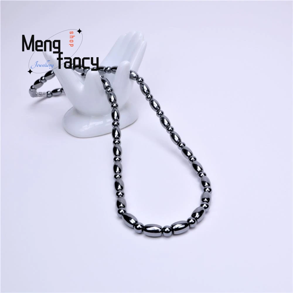 Ожерелье из натурального энергетического камня Terahertz модные аксессуары сделай