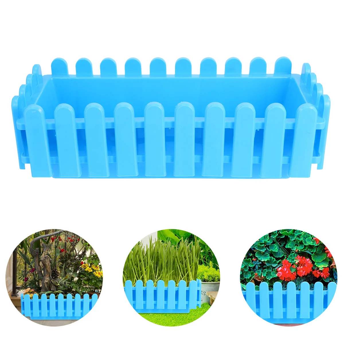 

Outdoor Flower Pots Fence Flower Box DIY Fence Planters Cactus Pot Plastic Window Planters Decorative Succulent Pot