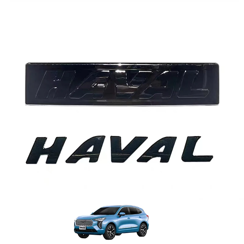 

For Great Wall GWM Haval Jolion 2022 2023 3D ABS Sticker Car Front Emblem Badge Decals Black Badge Logo Emblem Cover Car-Styling
