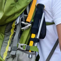 trekking pole ultra light strong load bearing aluminium alloy collapsible walking stick climbing crutch for outdoor