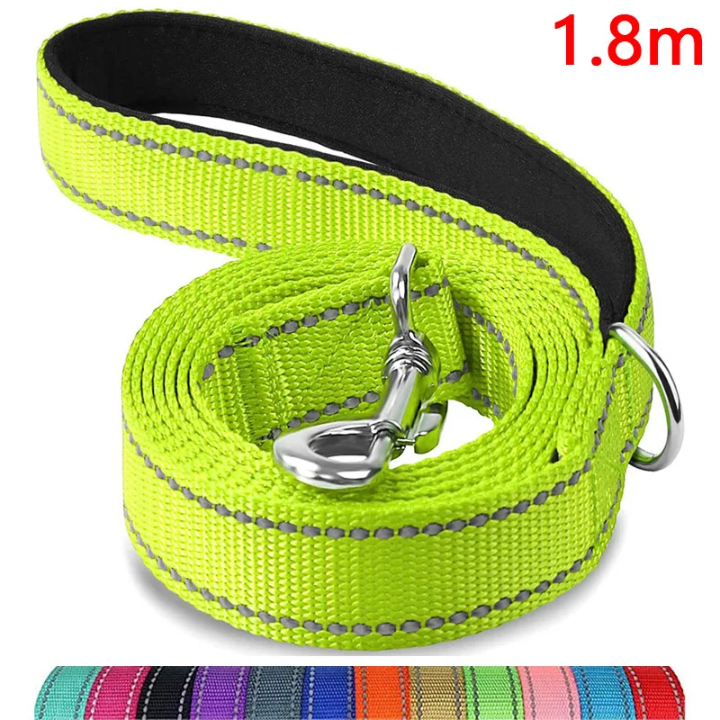 

1.8m Dog Traction Rope Night Reflective Rope Pet Training Rope Cat Dog Strap Collar Lead Belt Pet Accessories