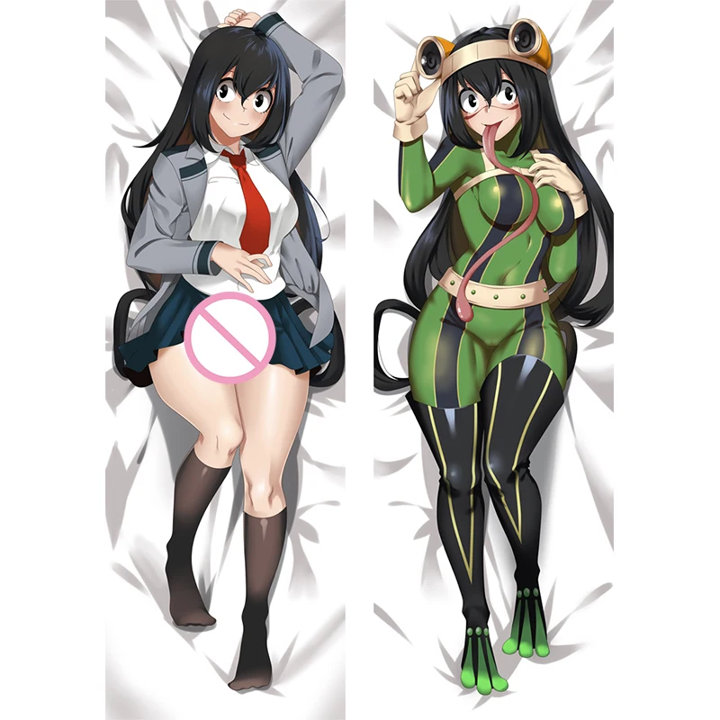 

My Hero Academia Anime Dakimakura Pillows Asui Tsuyu Cosplay Hugging Body Pillowcase Otaku Pillow Cushion Cover Room Decor Gift