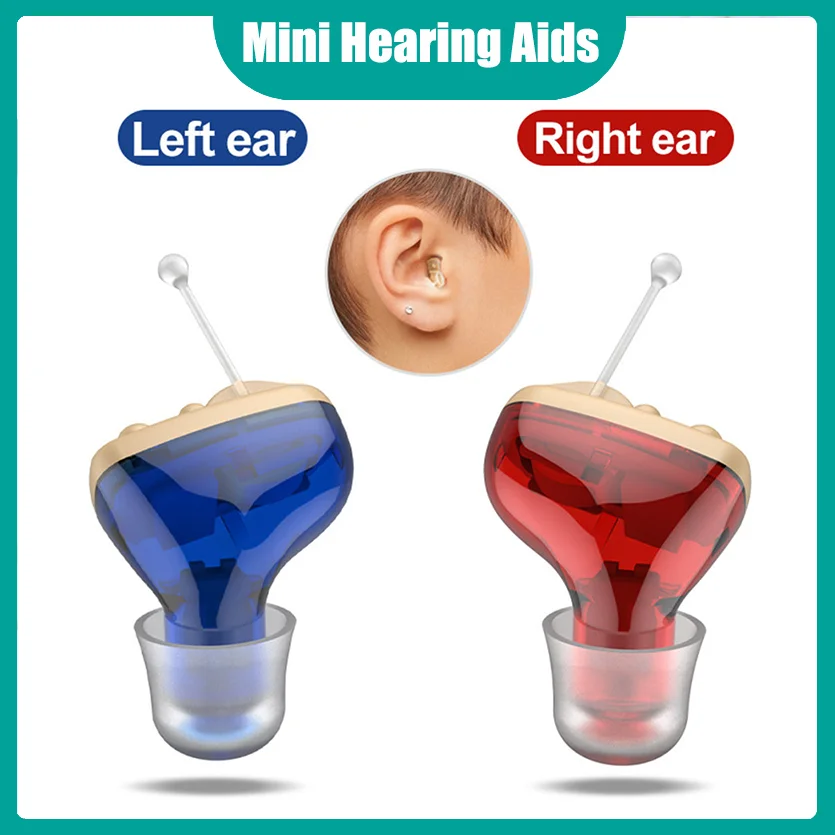

Mini Hearing Aids Audifonos for Deafness/Elderly Adjustable Micro Wireless Mini Size Invisible Hearing Aid Ear Sound Amplifier