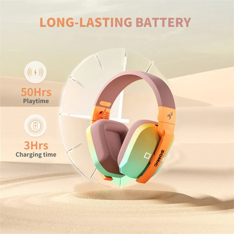 Беспроводные Накладные наушники SOMIC G810, TWS, игровая гарнитура с микрофоном, 2,4G, Bluetooth, 3 режима подключения, наушники Беспроводные Накладные наушники SOMIC G810, TWS, игровая гарнитура с микрофоном, 2,4G, Bluetooth, 3 режима подключения, наушники