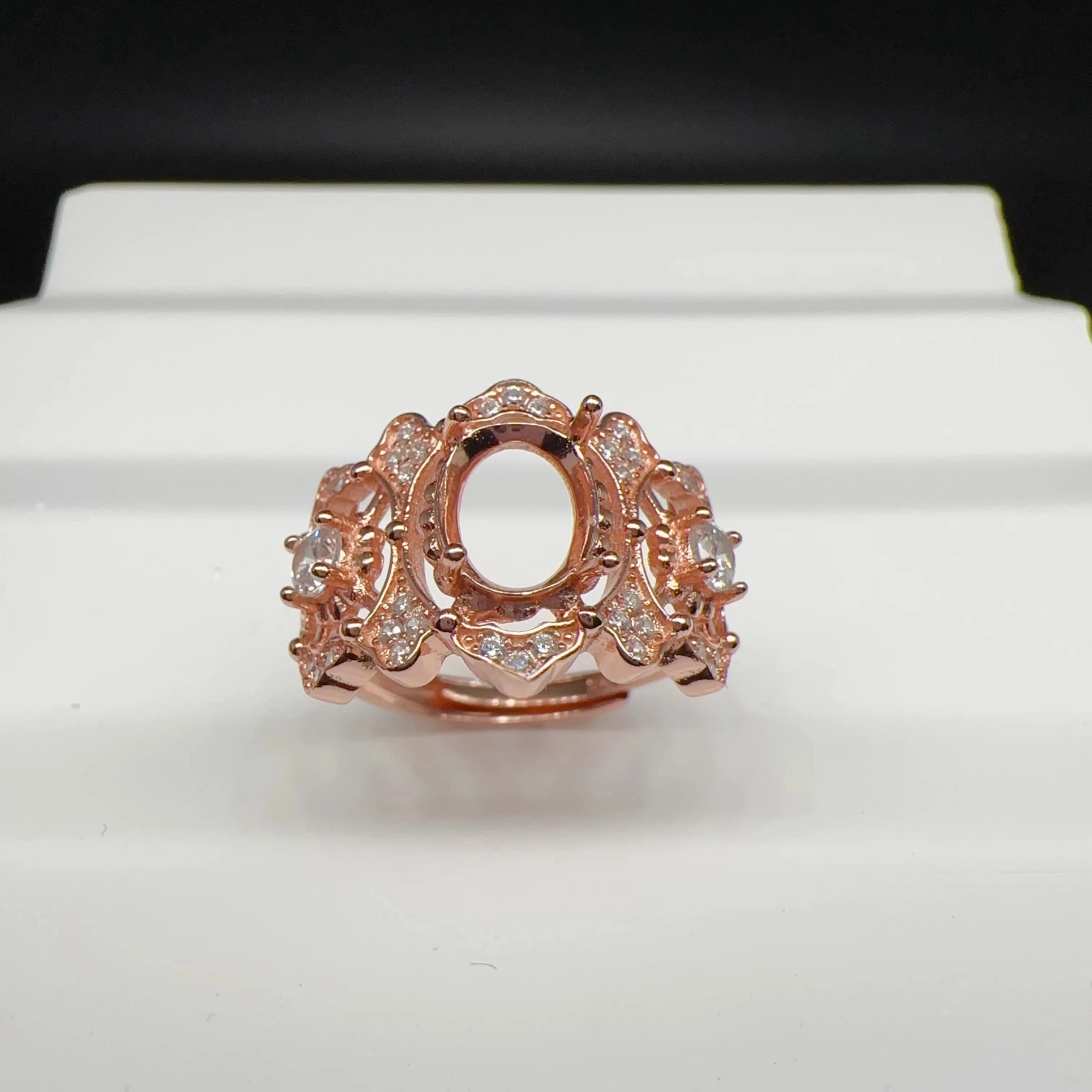 MeiBaPJ инкрустация Овальный 6*8 мм драгоценный камень модное кольцо Набор сделай сам