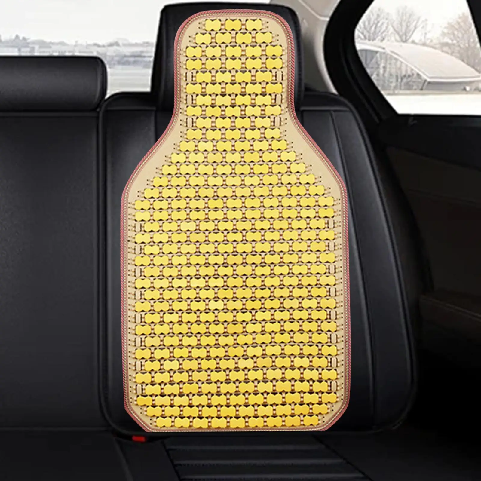 Автомобильная бамбуковая подушка для спинки сиденья охлаждающая задняя крышка