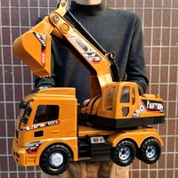 big size engineering vehicle truck die cast car excavator crane mixer dump truck model toy music light for kids sand game