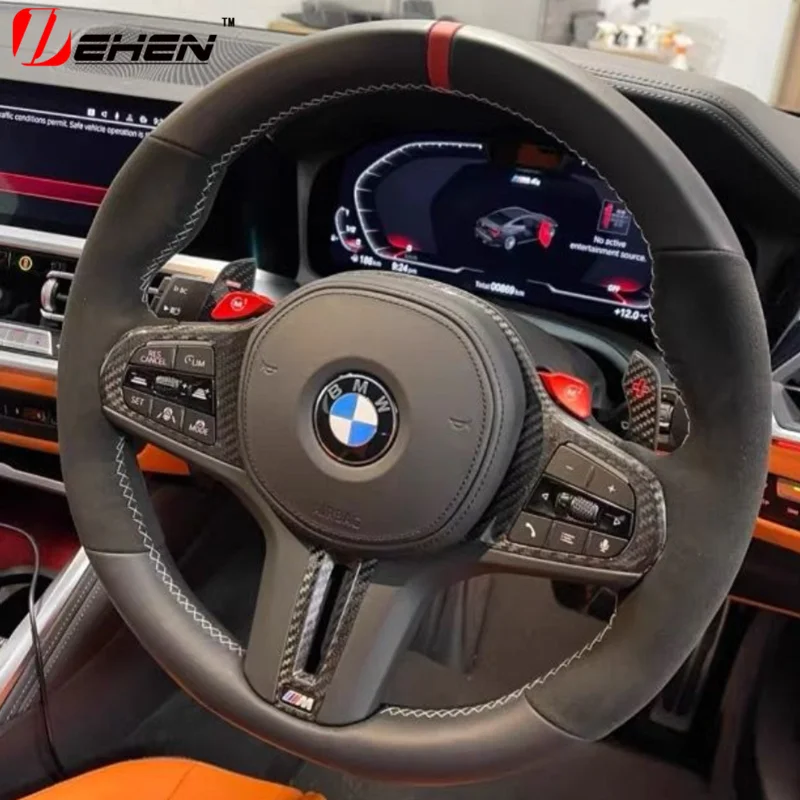 Углеродное волокно декоративная накладка на панель рулевого колеса автомобиля