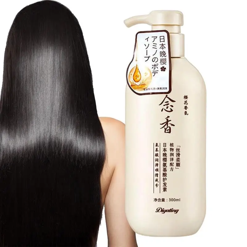 

Sakura Japanese Shampoo Gentle Cleansing Nourish Scalp Amino Acid Hair Shampoo Deep Clean Oil Control Moisturizing Hair Care